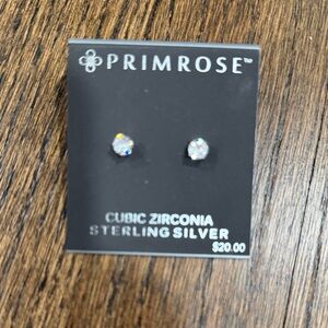 Primrose Sterling Silver Cubic Zirconia Earrings